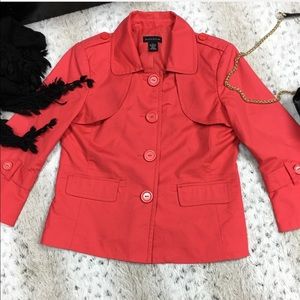 Rafaella Bright Coral Blazer Size: M